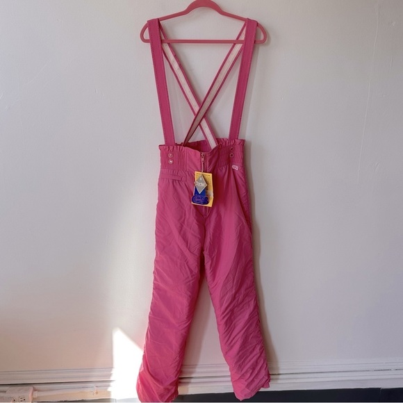 Vintage Pants - Deadstock Vintage Pink Snow Ski Pants Size 10